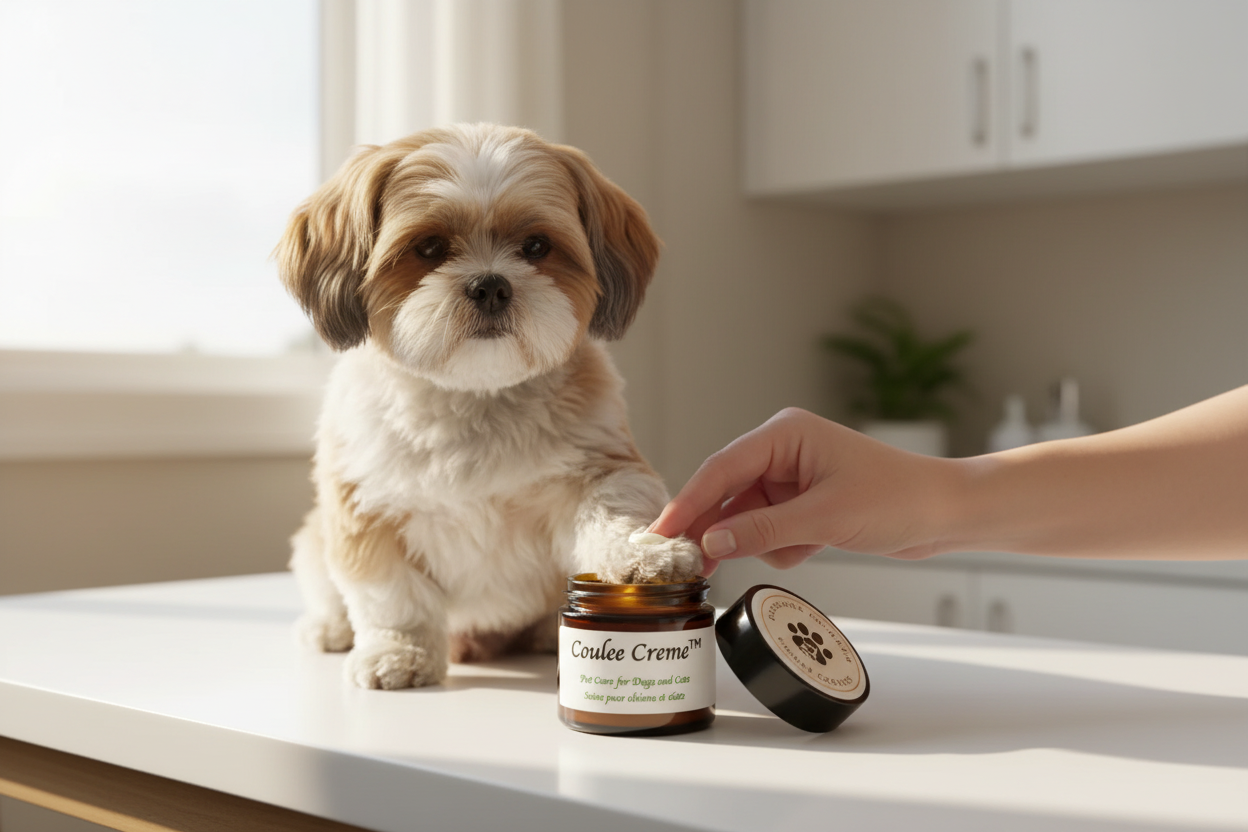 Coulee Creme Pet Care - Open Jar with Lid